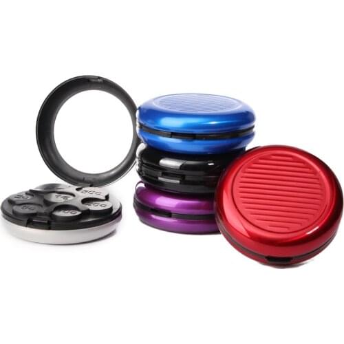 2019 Hot Aluminum Euro Dollar Coin Purse Coin Wallet Holders Storage Box With Cosmetic Mirror