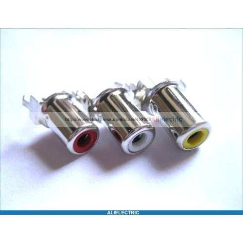 240 pcs AV-8.4-2A AV Pin Jack 3 Color RCA Female Audio Video AV Socket Connector