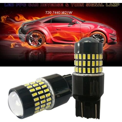W21W T20 7440 FPC LED Car Light Bulb Luces Para Auto Voiture Accessories Coche Carro Luz For Reverse Lights Turn Signal Lamp 24V