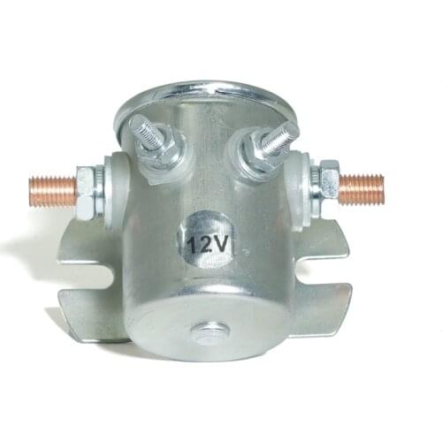 Relay Switch Winch Solenoid Electromagnetic for Golf Carts Auto Parts Marine 114208 114218 66-702 12V DC Max 150A Nickel Plating