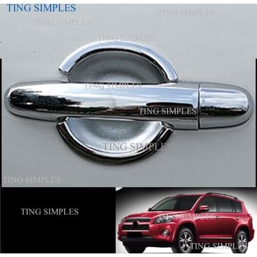 Chrome Door Handle Cover Trim Set for Toyota RAV4 30 XA30 2006 2007 2008 2009 2010 2011 2012 RAV 4 Car Accessories Stickers