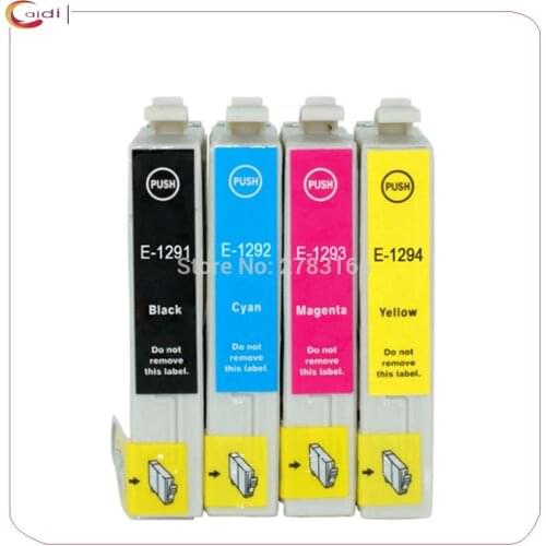 4color Compatible Ink Cartridge For Epson Stylus SX230 SX235W SX420W SX425W SX430W SX435W SX440W SX445W Pinter Cartridge T1291