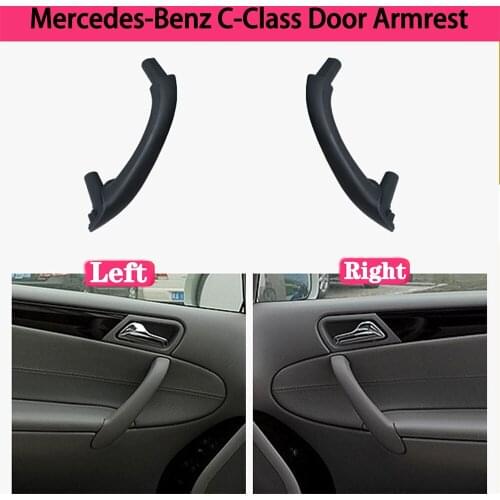 Car Front Left Right Inner Door Pull Handle Cover Set Auto Interior Accessories For Mercedes Benz C Class W203 2000-2007