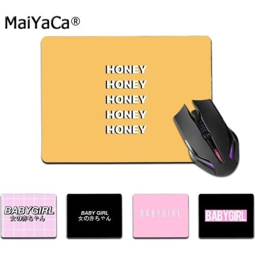 Maiyaca Top Quality babygirl honey line Text mouse pad gamer play mats Top Selling Wholesale Gaming Pad mouse