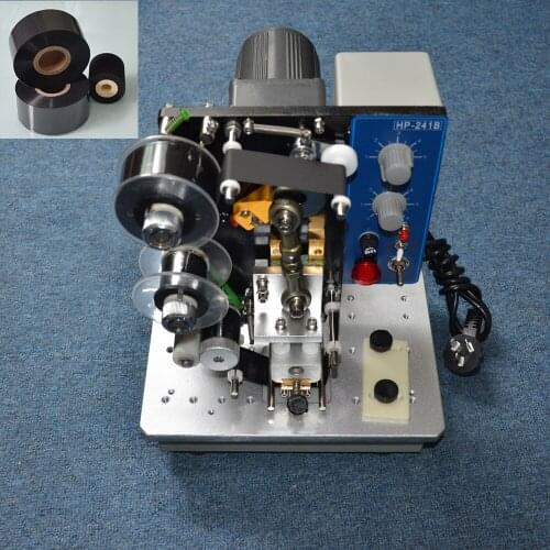 241B type time stamping machine on plastic bags with 1 rolls free samples