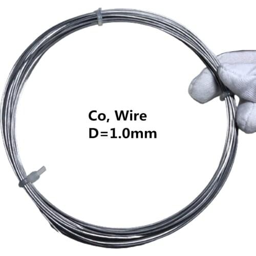 Metal Cobalt Wire Diameter 1mm 99,95% Pure Electrolytic Cobalt Co