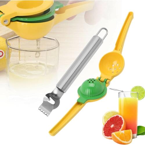 Metal Lemon Squeezer Hend Held Juicer Double Bowl Lemon Lime Squeezer Manual Orange Citrus Press Juicer Squeeze Kitchen Tools