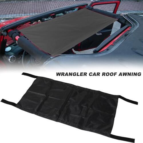 Car Roof Cover Auto Top Sunshade Insulation for Jeep Wrangler 1987-2020