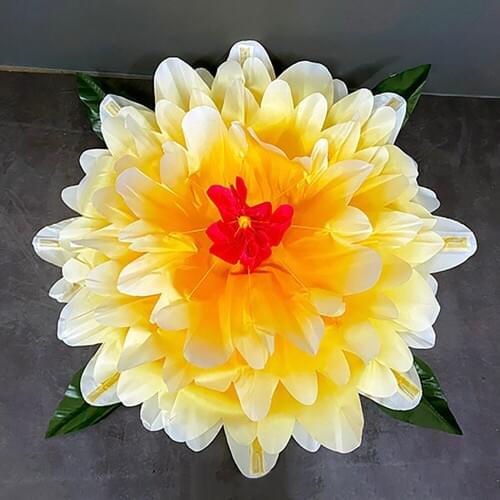 Peony Production Gradient (60cm,Yellow/Red/Pink Color) Stage Magic Trick Peony Appear in Empty Hand Comedy Flower Magia Gimmick