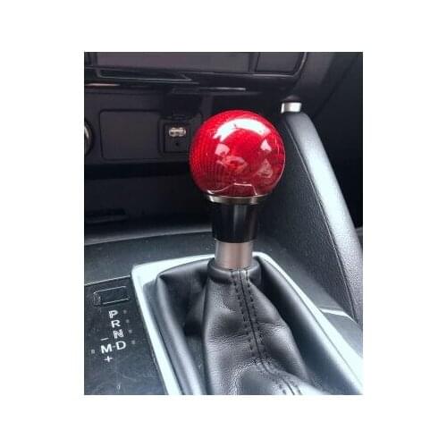 QDAEROHIVE For Mazda Axela CX-3 CX-4 CX-5 Car automatic carbon fiber shift knob head For Mazda Axela CX5 shift handball
