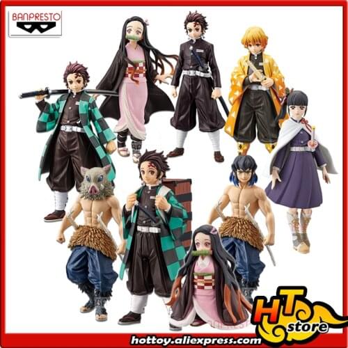 SALE0a Original Banpresto Kimetsu no Yaiba Collection Figure - Tanjiro Nezuko Zenitsu Inosuke Kochou Kanao Giyuu "Demon Slayer"