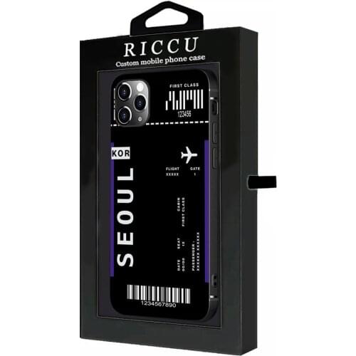 Fashion Cute First Class Plane Ticket Phone Case for iPhone 8 7 6 6S Plus X SE 2020 XR 11 12 Pro mini pro XS MAX Silicone Case
