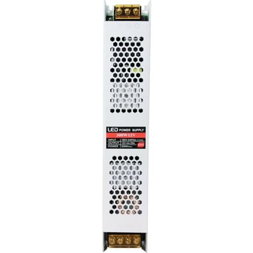 12V 400W LED power strip ultra-thin light box transformer built-in aluminum shell switch drive controller card