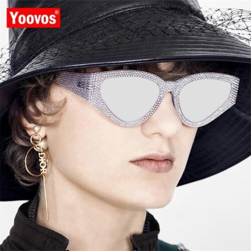 Yoovos Cat Eye Sunglasses Women 2021 Vintage Luxury Mirror Women Sunglasses Cateye Retro Brand Design Oculos De Sol Feminina