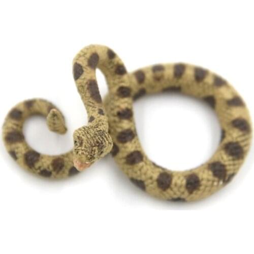 1Set April Fool’s Props Prank Toy Realistic Snake Trick Toy for Entertainment Educational Model Rattlesnake Novelty Toy 69HE