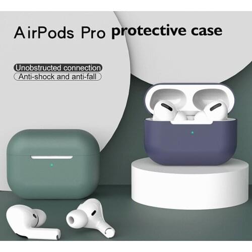 1PC Hot Sale Silicone Cover Case For Airpods Pro Case Sticker Bluetooth Case For Air Pods For Airpod3 Pro Earphone Accessories