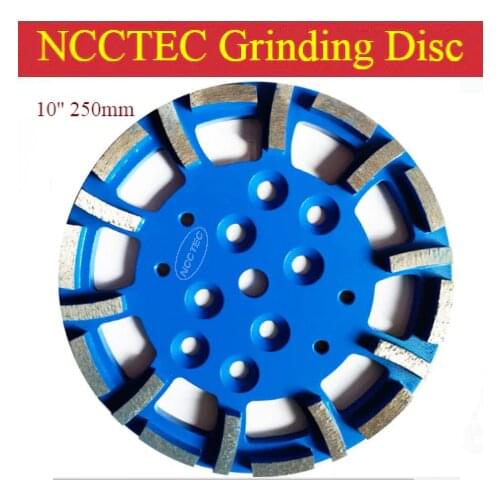 10'' Blastrac Diamond Grind Disc for EDCO Blastrac grinder | 250mm grinding plate for universal floor | 20 segments