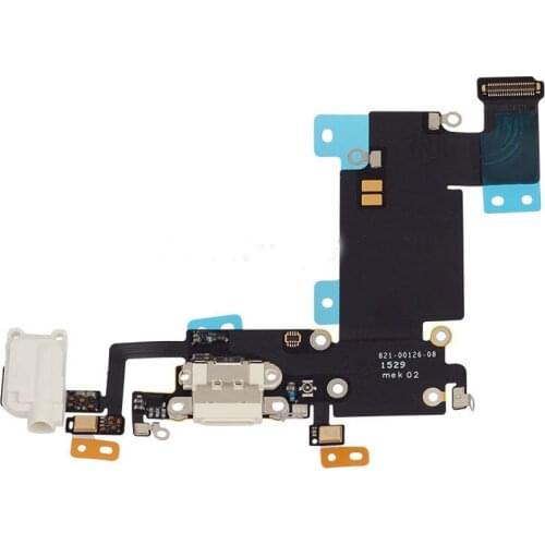 10Pcs/lot White/Light Grey/Deep Grey Color Charging Port Dock Connector Flex Cable for Apple iPhone 6 Plus
