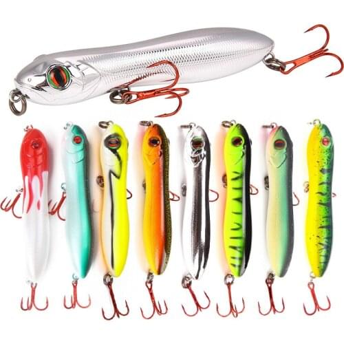 10cm15.6g Snakehead Pencil Fishing Lures Wobbler 3D eyes bionic artificial hardwith red high carbon hoooks Fishing bait Pesca