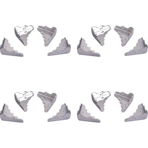 16 Pcs Cabinets Speaker Corners Protector Rounded Metal Corner Protector for Speaker Cabinet Corner Protector Accessory