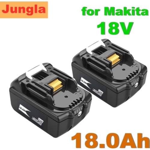 2PCs Latest Upgraded BL1860 Rechargeable Battery 18V 18000mAh Lithium ion for Makita 18v Battery BL1860 BL1850 BL1830 B LXT 400