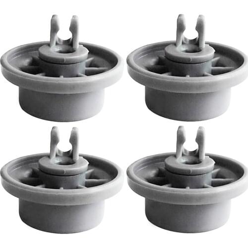 4pcs Wheels ABS For Bosch Siemens Neff Roller Dishwasher Rack Basket Wheels Replacement Parts Dishrack Wheel