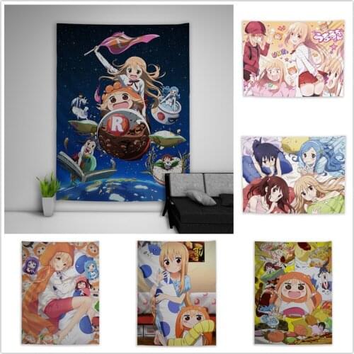 Himouto! Umaru-chan Doma Umaru Tapestry Art Wall Hanging Sofa Table Bed Cover Home Decor Poster