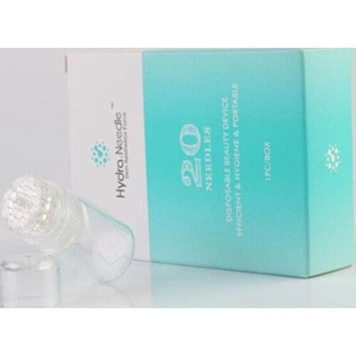 Hydra 20 Needle Microneedle Tool And Serum Applicator Cosmetic Microneedling Stamp 0.25mm Aquagold Fine Touch Aqua Micro Channel