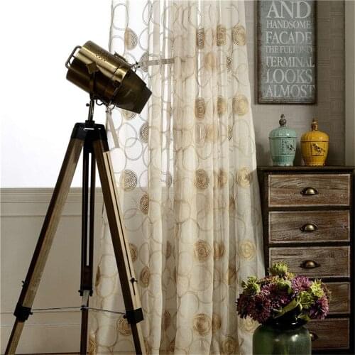 Jinyahome 1Pc 30% Shading Jacquard Tulle Yarn Voile Curtain Sheer Window Sliding Door Living Room Window Slidingdoor 1023