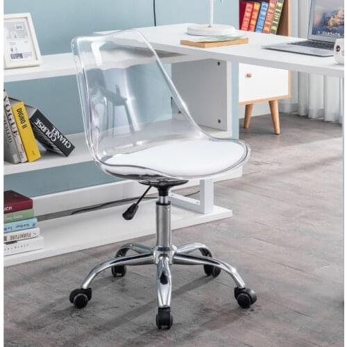 Nordic computer chair swivel lift home small apartment chair creative simple small transparent study office chair