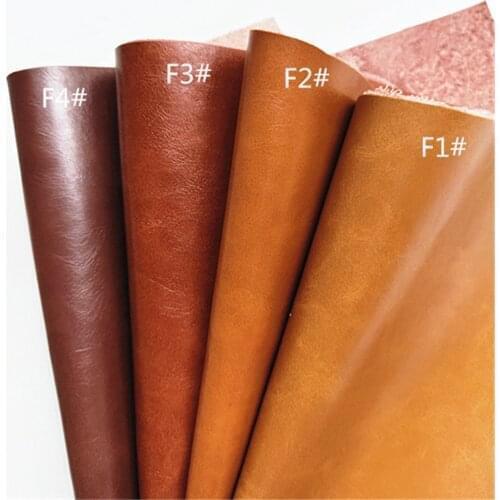 4 colors Natural Cow Skin Leather for needlework Crazy Horse Wax Leather Shoes Genuine Leather for Wallet Leather fabric for DIY