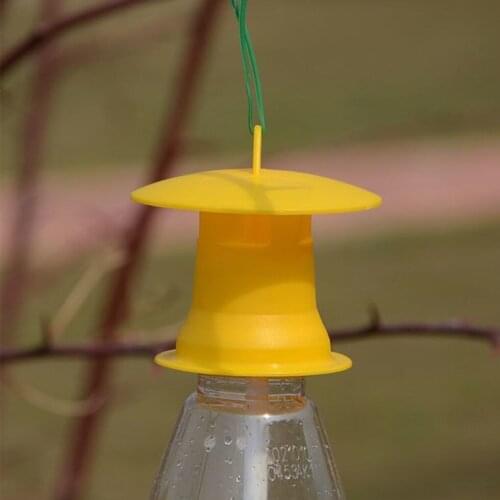 Garden Fruit Fly Trap Killer Plastic Yellow Drosophila Trap Flypaper Insect Pest Control For Home Farm Orchard