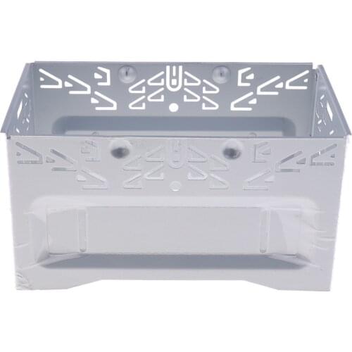 185x115x100mm Car Stereo Audio Refitting ISO 2DIN Installation Metal Cage Mounting Bracket Mounting Cage Sleeve Sliver Dropship