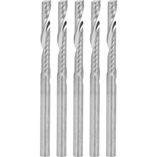 Repair Tool Set Useful hand Tool set Tungsten Steel Router Bit Spiral Milling Cutter Parts for Wood Carving 3.175 X 22mm