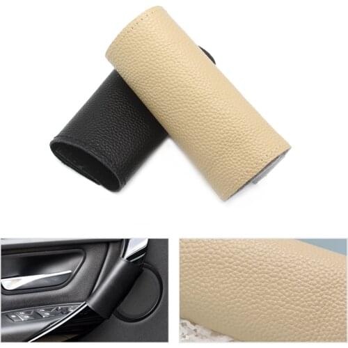Microfiber Leather Door Panel Handle Pull Trim Cover Inner Handle Cover For BMW New 3 Series 3gt 4 Series F30 320