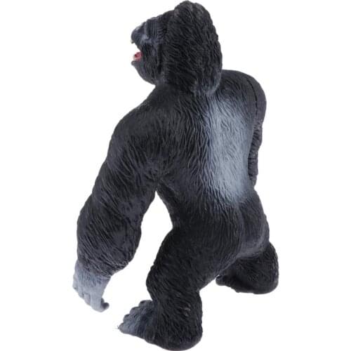 Realistic Gorilla Figurine - Sitting Posture - Cake Toppers Party Favor Decoration Gift for Child Adults