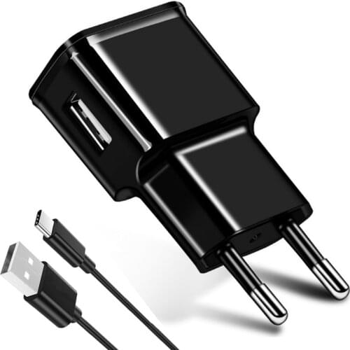 Micro Usb Wall Charger For Samsung Galaxy S10 S9 S8 Plus S6 S7Edge Note 5 7 8 9 10 A3 A5 J5 2016 J4 J6 Plus Type C Cable EU Plug