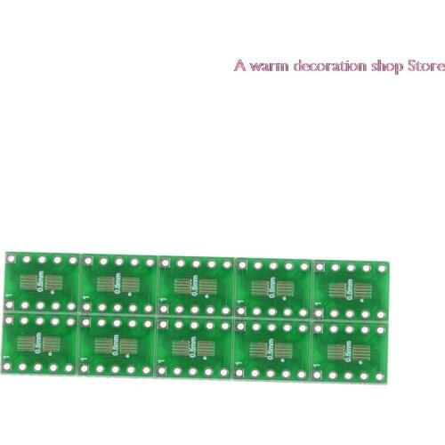 SOT23 SOP10 MSOP10 Umax SOP23 to DIP10 Pinboard SMD To DIP Adapter Plate 0.5mm/0.95mm to 2.54mm DIP Pin PCB Board Convert 10pcs