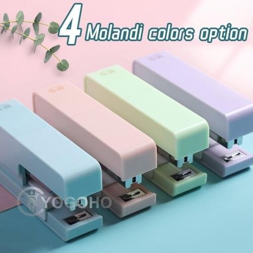 M&G Morandi color Saving Power Stapler with Staples 24/6 26/6 for Stationery Office Accessories School Supplies