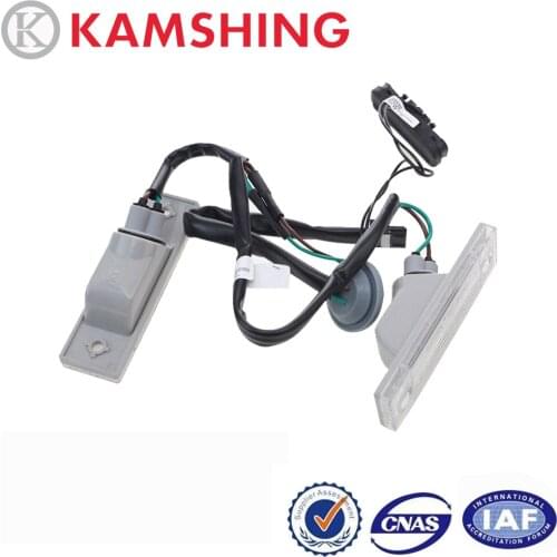 CAPQX 2PCS Car Rear license plate light number lamp with Trunk switch button For Chevrolet Cruze 2009 2010 2011 2012 2013 2014