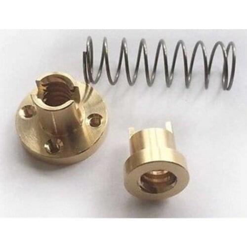 SWMAKER TR8*2 -2mm pitch Lead Screw Trapezoidal ACME Anti-Backlash Nut 2mm lead screw CNC 3D printer spare parts