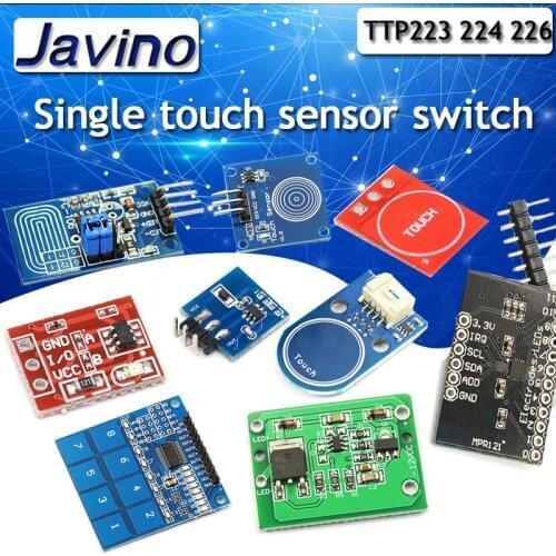 1/4/8/16 Channel TTP223 TTP224 TTP226 TTP229 Jog Digital Touch Button Sensor Capacitive Switch Modules Accessories for Arduino