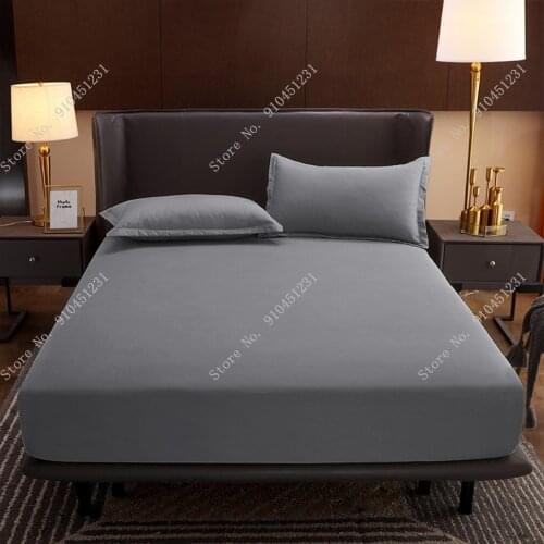 Egyptian Cotton 1000 TC Queen King super King size Grey White Light Beige Silvery light blue One Fitted Sheet 1 piece Customize