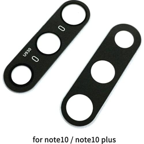 2PCS Camera Lens For Samsung Galaxy Note10 / Note10 Plus / Note10 Lite Back Rear Camera Glass Cover With Adhesive Sticker Repair
