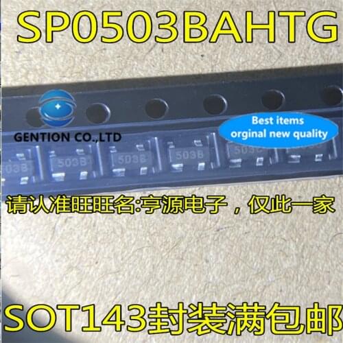 50Pcs SP0503 SP0503BAHTG Silkscreen 503B SOT143 SD TVS ESD diode IC in stock 100% new and original