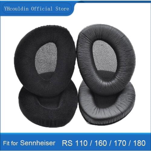 YHcouldin Ear Pads for Sennheiser RS 110 160 170 180 Headphones Earpads Replacement Leatherette Cushions with Plastic Hooks