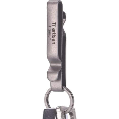 Titanium Alloy Carabiner Ring Buckle Spring Snap Hook Keychain Keyring Buckle Locking Clips Hanging Buckle Belt Clip Outdoor EDC