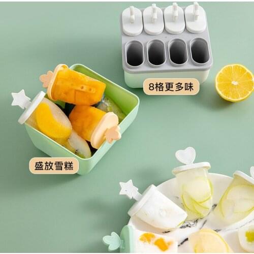 Household Do Ice Sucker Popsicle DIY Ice Cream Frozen bing kuai he Sorbet Ice Tray Homemade Ice Box Popsicle Ice-cream Mould