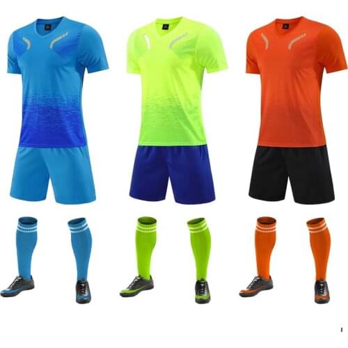 Adult Kids Running Shirt Men Gym Fitness Football Sports Suit Boys Jogging Sportswear Soccer Jerseys Tracksuit