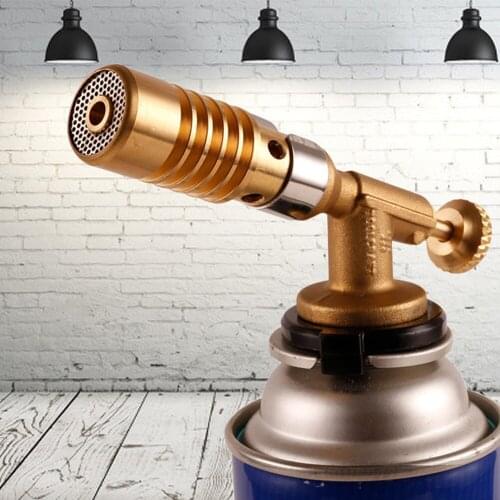 Torch Flame Gun Blowtorch Portable Gas Copper Flame Butane Gas-Burner Lighter Heating Welding For Outdoor Camping BBQ Spray Tool